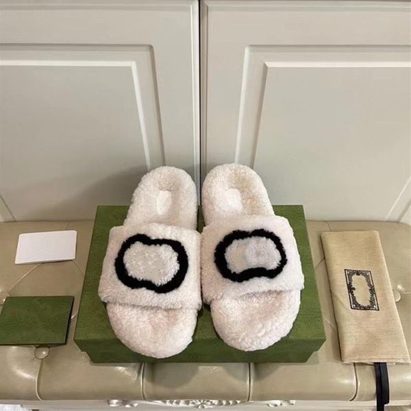 women wool sandals luxurys designers shoes genuine leather slipper lady flat shoe rubber bottom with box232z, Black
women wool sandals luxurys designers shoes genuine leather slipper lady flat shoe rubber bottom with box232z, Black