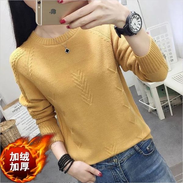 women's sweaters women sweaters and pullovers autumn winter no velvet/add velvet long sleeve pull female casual short knitted sweater 2, White;black
women's sweaters women sweaters and pullovers autumn winter no velvet/add velvet long sleeve pull female casual short knitted sweater 2, White;black