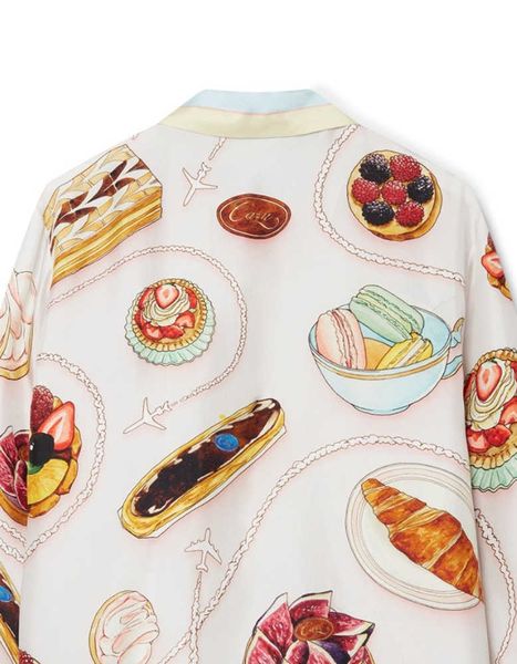 casablanca silk casual shirt men and women dreamy dessert sicilian same fashion brand long-sleeved shirt, White;black
casablanca silk casual shirt men and women dreamy dessert sicilian same fashion brand long-sleeved shirt, White;black