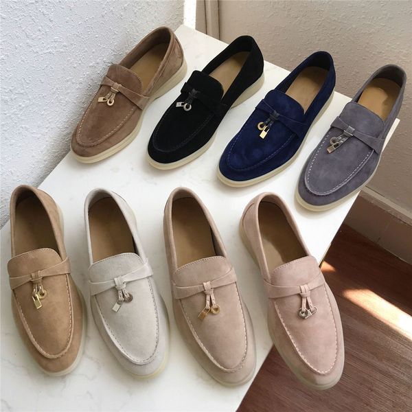 dress shoes women flat khaki suede summer walk metal lock slip-on lazy loafers causal moccasin comfortable mules driving 230303, Black
dress shoes women flat khaki suede summer walk metal lock slip-on lazy loafers causal moccasin comfortable mules driving 230303, Black
