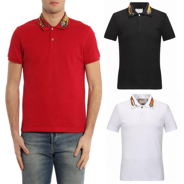 tiger collar men plus 3xl embroidery tigers neck polo shirt man fashion design stretch polos male3149, White;black
tiger collar men plus 3xl embroidery tigers neck polo shirt man fashion design stretch polos male3149, White;black