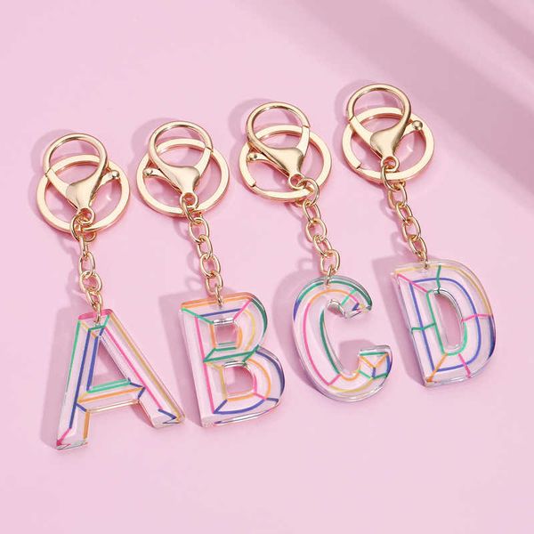 key rings rainbow words keychain a-d capital letters keychain acrylic initial name key ring for friendship gifts jewlery r230301, Slivery;golden
key rings rainbow words keychain a-d capital letters keychain acrylic initial name key ring for friendship gifts jewlery r230301, Slivery;golden