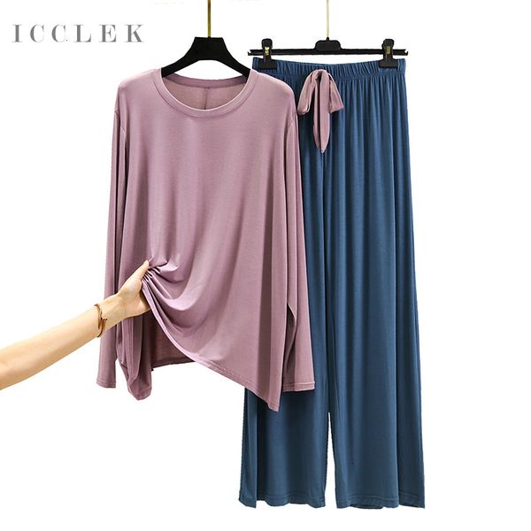 women's sleepwear icclek winter women's pajamas set modal cotton long sleeves round neck loose homewear autumn pants casual wear 2, Black;red
women's sleepwear icclek winter women's pajamas set modal cotton long sleeves round neck loose homewear autumn pants casual wear 2, Black;red