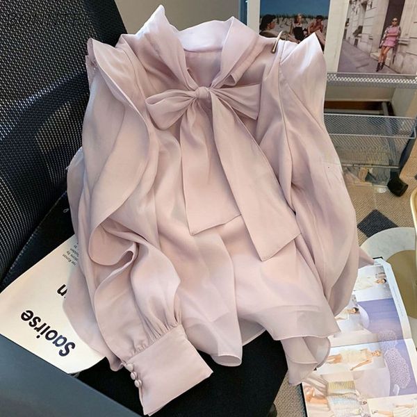 womens blouses shirts designer women temper ruffles bow neck pure aesthetics sweet chemise girlish baggy french fashion streetwear gentle co, White
womens blouses shirts designer women temper ruffles bow neck pure aesthetics sweet chemise girlish baggy french fashion streetwear gentle co, White