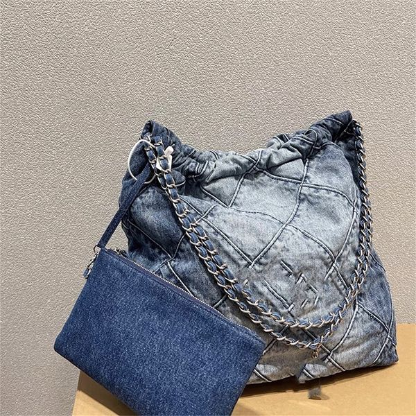 channel 22 denim grand shopping bag tote luxury fashion chain travel designer woman sling body bag most expensive handbag with silver chain
channel 22 denim grand shopping bag tote luxury fashion chain travel designer woman sling body bag most expensive handbag with silver chain
