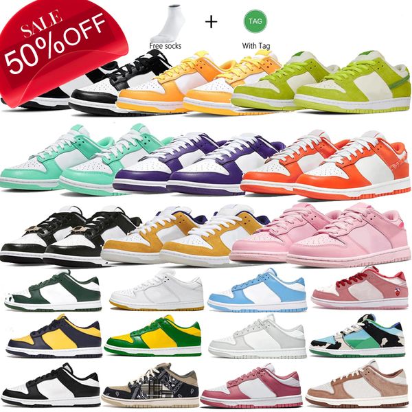 2023 designer shoes for men women flat sneakers low panda white black grey fog unc syracuse green glow chlorophyll triple pink strangelove g
2023 designer shoes for men women flat sneakers low panda white black grey fog unc syracuse green glow chlorophyll triple pink strangelove g