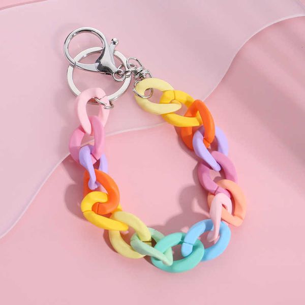 key rings acrylic plastic link chain keychain macaron color handmade key ring for girls gifts handbag charms r230301, Slivery;golden
key rings acrylic plastic link chain keychain macaron color handmade key ring for girls gifts handbag charms r230301, Slivery;golden