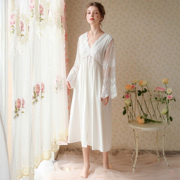 women's cotton nightgown sleepwear long sleeves shirt casual sleepdress white v neck elegent night dresses plus size
women's cotton nightgown sleepwear long sleeves shirt casual sleepdress white v neck elegent night dresses plus size