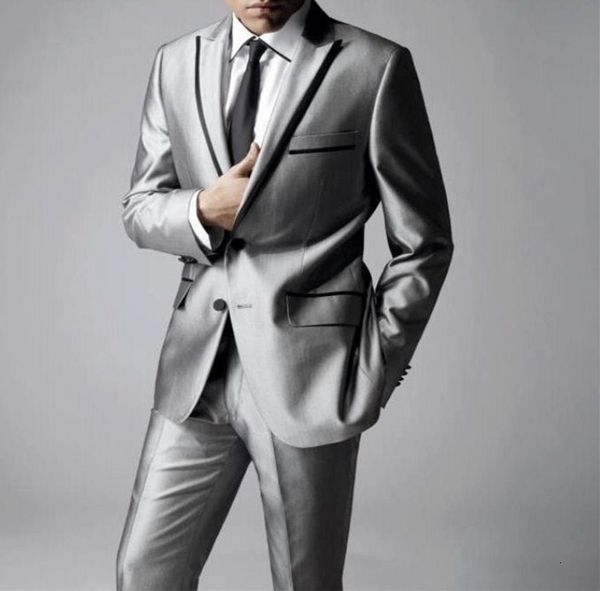 men's suits blazers est groomsmen shiny silver grey groom tuxedos lapel men suits wedding/prom man blazer jacketpantstie 230303, White;black
men's suits blazers est groomsmen shiny silver grey groom tuxedos lapel men suits wedding/prom man blazer jacketpantstie 230303, White;black