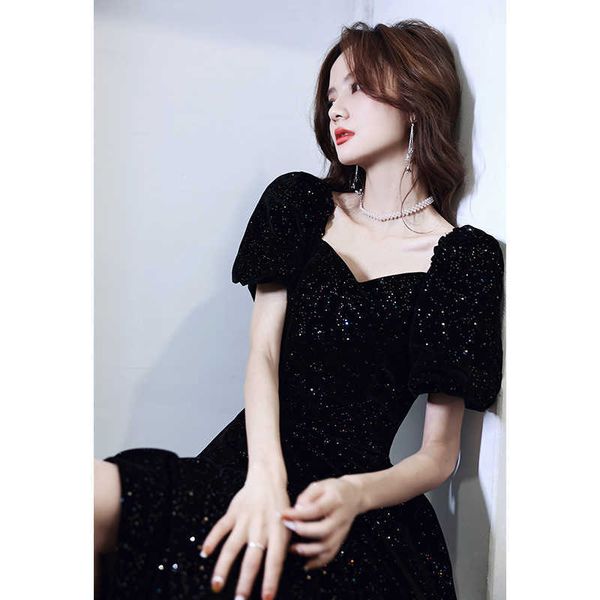 women's clothing runway dresses black 2023 french elegant temperament long star evening party host dresses girl, Black;gray
women's clothing runway dresses black 2023 french elegant temperament long star evening party host dresses girl, Black;gray