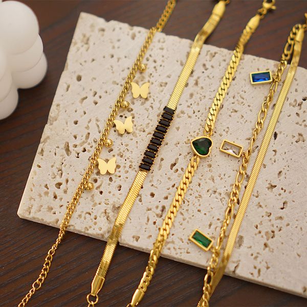 Titanium steel bracelet female love butterfly zircon crystal fashion simple jewelry stainless steel wholesale
Titanium steel bracelet female love butterfly zircon crystal fashion simple jewelry stainless steel wholesale