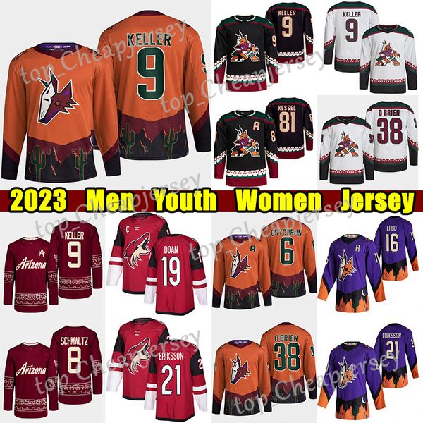 #9 clayton keller arizona reverse retro hockey jersey #6 jakob chychrun coyotes#38 liam o'brien shane doan nick schmaltz christian fisc, Black;red
#9 clayton keller arizona reverse retro hockey jersey #6 jakob chychrun coyotes#38 liam o'brien shane doan nick schmaltz christian fisc, Black;red