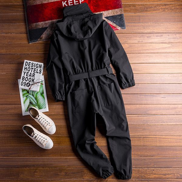 men's pants summer men jumpsuit hooded long sleeve multipocket beam feet overalls streetwear clothing hip hop cargo 230303, Black
men's pants summer men jumpsuit hooded long sleeve multipocket beam feet overalls streetwear clothing hip hop cargo 230303, Black
