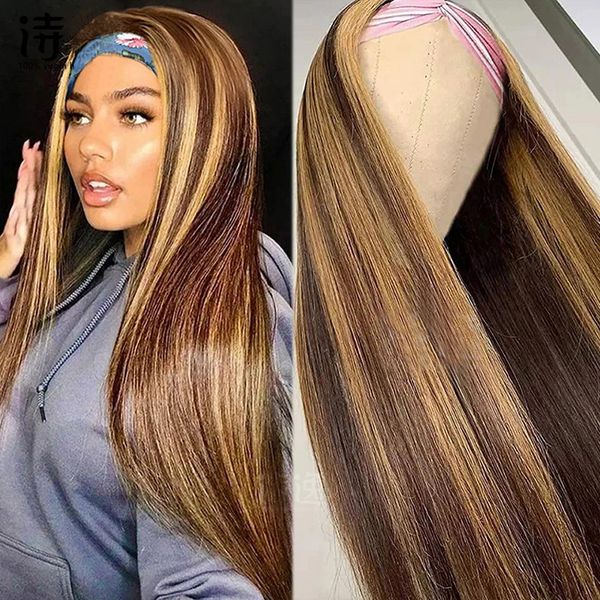 peruvian 100% human hair headband wigs piano color 10-28inch highlight p4/27 capless wig silky straight, Black;brown
peruvian 100% human hair headband wigs piano color 10-28inch highlight p4/27 capless wig silky straight, Black;brown