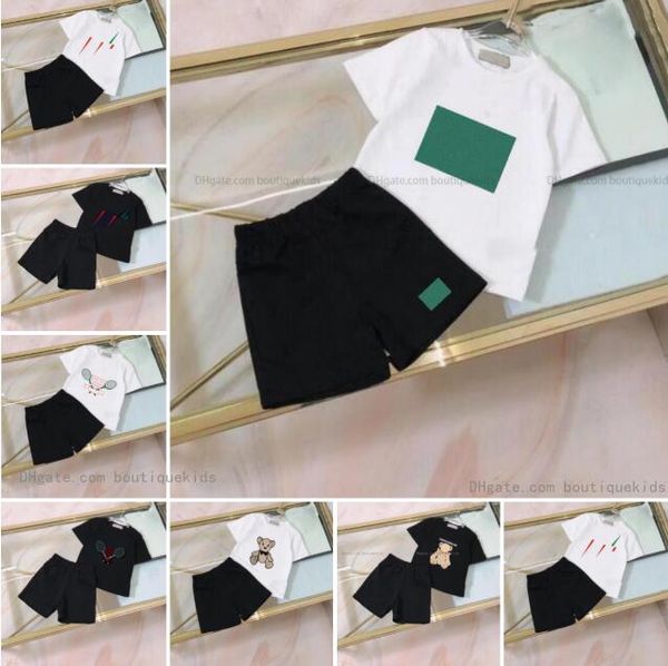 children clothing sets boys girls summer baby kids clothes tshirt designer printing short sleeve shorts, White
children clothing sets boys girls summer baby kids clothes tshirt designer printing short sleeve shorts, White