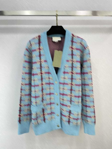 cardigan sweaters double g plaid printed v-neck buttons sweater threaded edge long sleeve pocket classic joker knitwear sweaters for women d, White;black
cardigan sweaters double g plaid printed v-neck buttons sweater threaded edge long sleeve pocket classic joker knitwear sweaters for women d, White;black