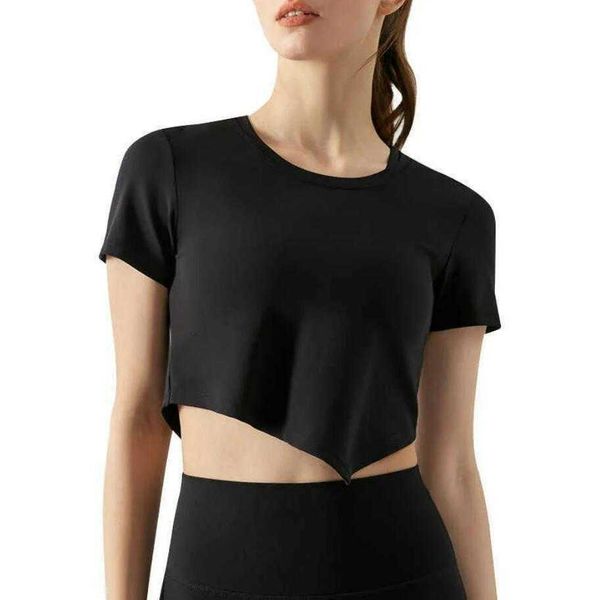 irregular hem yoga l-442 short sleeved women's skin bare breathable fitness shirt running quick dry t-shirt 
irregular hem yoga l-442 short sleeved women's skin bare breathable fitness shirt running quick dry t-shirt
