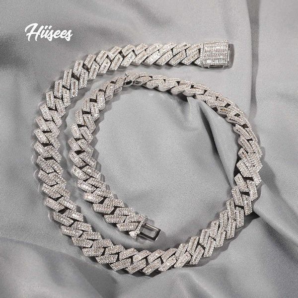 hiisees hip hop new product 12mm middle ladder square zirconium cuban necklace daily versatile accessories, Silver
hiisees hip hop new product 12mm middle ladder square zirconium cuban necklace daily versatile accessories, Silver