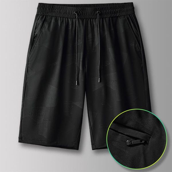 men's shorts minglu summer flower ice silky sport casual male elastic waist loose thin man plus sizemen's azsc, White;black
men's shorts minglu summer flower ice silky sport casual male elastic waist loose thin man plus sizemen's azsc, White;black