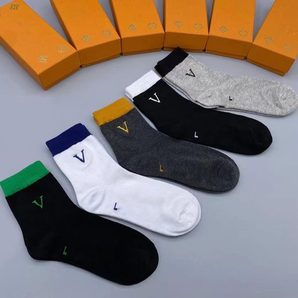 the new mens socks designer for women mensluxury cotton sock classic designers letter stocking comfort 5 pairs together popular trend., Black
the new mens socks designer for women mensluxury cotton sock classic designers letter stocking comfort 5 pairs together popular trend., Black