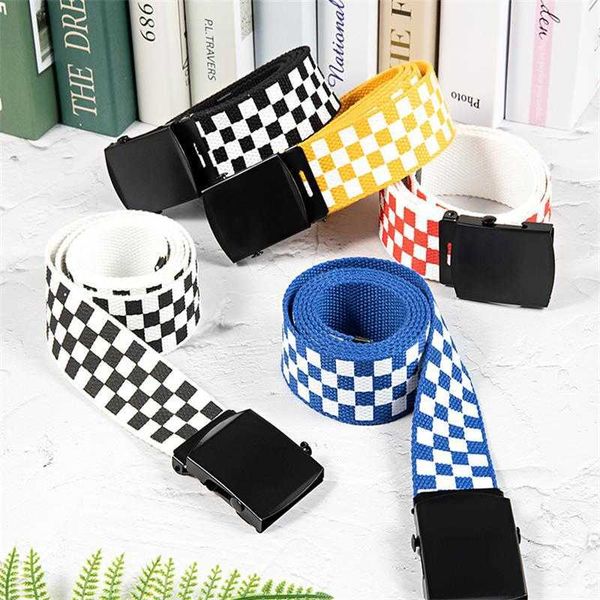 belts simple canvas for women man alloy buckle youth campus fashion plaid weave summer jeans girls boys wholesale y2303, Black;brown
belts simple canvas for women man alloy buckle youth campus fashion plaid weave summer jeans girls boys wholesale y2303, Black;brown