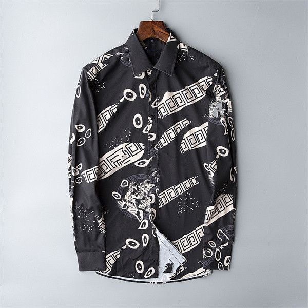 designer's new men's shirt casual slim long sleeve casual men's s-xxxl03, White;black
designer's new men's shirt casual slim long sleeve casual men's s-xxxl03, White;black