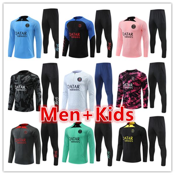 22 23 paris tracksuits training suit 2022 2023 psgs chandal mbappe kit survetement foot tuta jacket retro futbol soccer tracksuit football m, Black
22 23 paris tracksuits training suit 2022 2023 psgs chandal mbappe kit survetement foot tuta jacket retro futbol soccer tracksuit football m, Black
