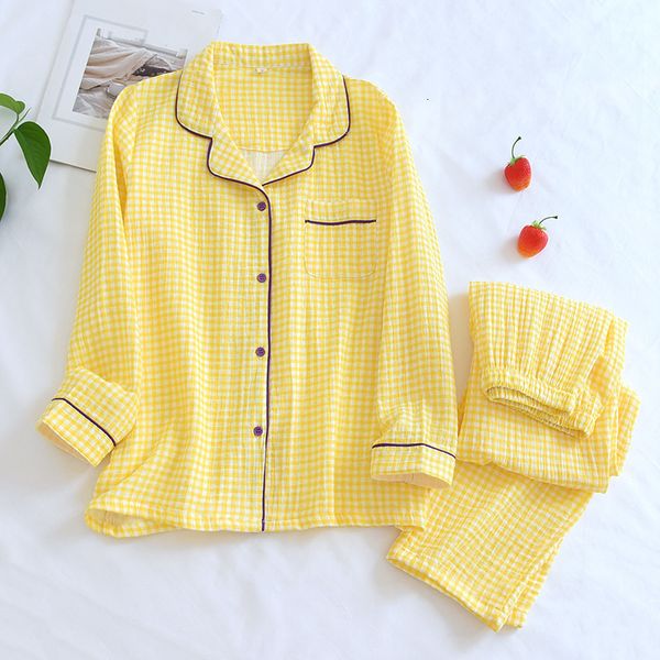 women's sleepwear women spring pajamas cotton gauze crepe sleepwear long sleeve print two piece set loungewear thin casual loose home c, Black;red
women's sleepwear women spring pajamas cotton gauze crepe sleepwear long sleeve print two piece set loungewear thin casual loose home c, Black;red