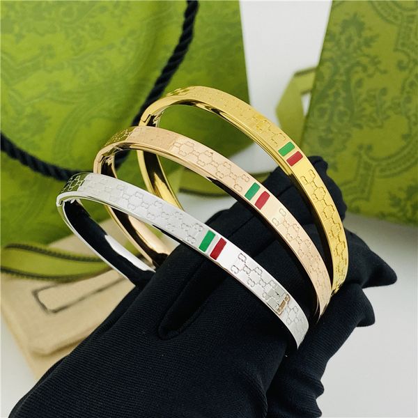bangle love bracelet jewelry engraved bangle bracelets designer for women red and green drops of titanium fashion buckle luxury for womens m, Black
bangle love bracelet jewelry engraved bangle bracelets designer for women red and green drops of titanium fashion buckle luxury for womens m, Black