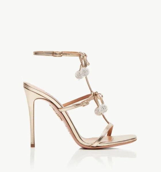 sandals luxury women high heels aquazzuras- cerise sandal 105mm fashion crystal cherries designer sandal with box rqot, Black
sandals luxury women high heels aquazzuras- cerise sandal 105mm fashion crystal cherries designer sandal with box rqot, Black