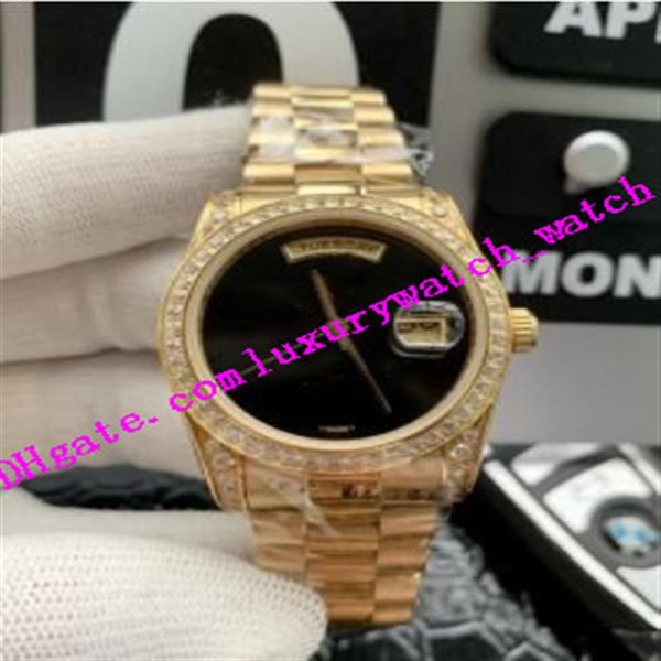 factory s men watch diamond bezel black dial gold stainless steel bracelet asia 2813 automatic luxury wristwatch 252m, Slivery;brown
factory s men watch diamond bezel black dial gold stainless steel bracelet asia 2813 automatic luxury wristwatch 252m, Slivery;brown