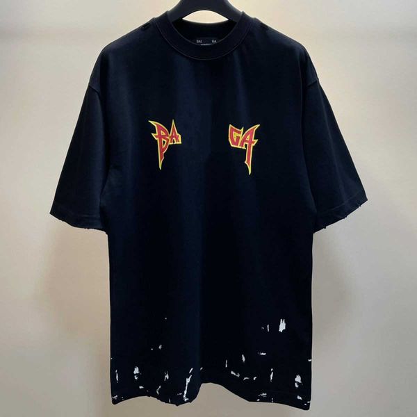 designer luxury balencigas classic versatile fashion trend short-sleeved t-shirt men's flash letter print small speckle old net red, Black;brown
designer luxury balencigas classic versatile fashion trend short-sleeved t-shirt men's flash letter print small speckle old net red, Black;brown