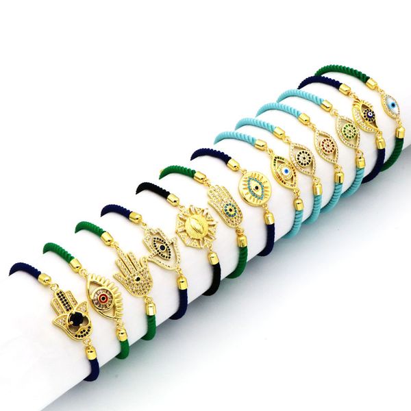 Shell zircon demon eye bracelet women's vintage eye woven bracelet bracelet ornament
Shell zircon demon eye bracelet women's vintage eye woven bracelet bracelet ornament