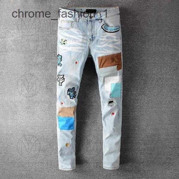 army for amirly straight mens s womens slim designers denim jeans men distressed print ripped biker fashion mans skinny pants 6 iblb, Blue
army for amirly straight mens s womens slim designers denim jeans men distressed print ripped biker fashion mans skinny pants 6 iblb, Blue