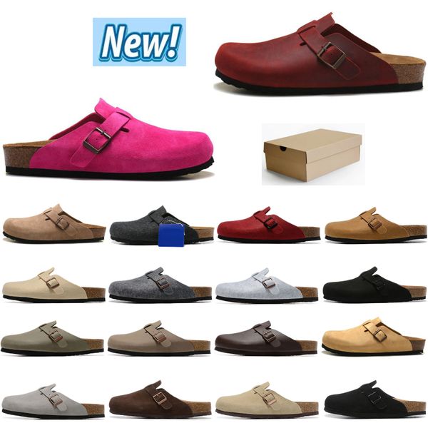 birkenstock boston clogs slippers designer sandals men women slides slipper soft footbed suede leather buckle strap shoes outdoor with box, Black
birkenstock boston clogs slippers designer sandals men women slides slipper soft footbed suede leather buckle strap shoes outdoor with box, Black