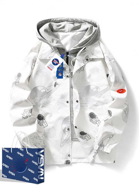 nasa co branded official flagship store men's coat spring and autumn holiday two china-chic brand design niche jackets, Black;brown
nasa co branded official flagship store men's coat spring and autumn holiday two china-chic brand design niche jackets, Black;brown