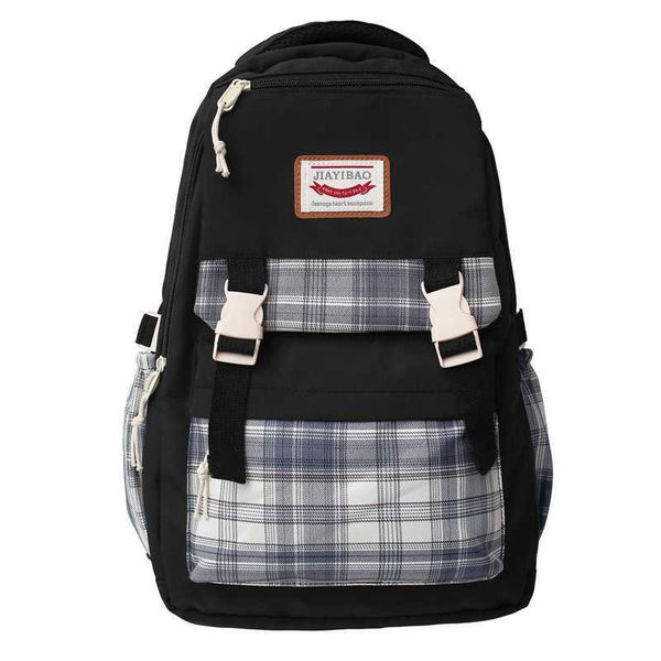 backpack new schoolbag female junior high school students high school students high capacity backpack version simple checked backpack
backpack new schoolbag female junior high school students high school students high capacity backpack version simple checked backpack