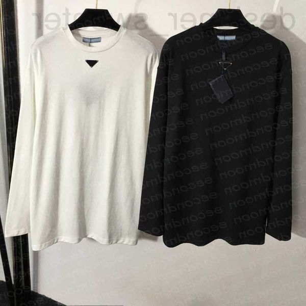 women's t-shirt designer women cotton t shirts long sleeve breathable tees triangle badge crew neck bchs, White
women's t-shirt designer women cotton t shirts long sleeve breathable tees triangle badge crew neck bchs, White