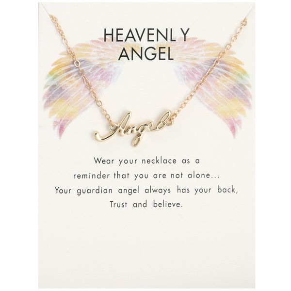 creative english alphabet angel pendant necklaces women's fashion angle wings necklace jewelry gift with card, Silver
creative english alphabet angel pendant necklaces women's fashion angle wings necklace jewelry gift with card, Silver