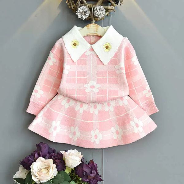 2023 autumn new arrival girls fashion knitted 2 pieces sets sweater coat skirt girls boutique outfits baby girl winter clothes x0902, White
2023 autumn new arrival girls fashion knitted 2 pieces sets sweater coat skirt girls boutique outfits baby girl winter clothes x0902, White