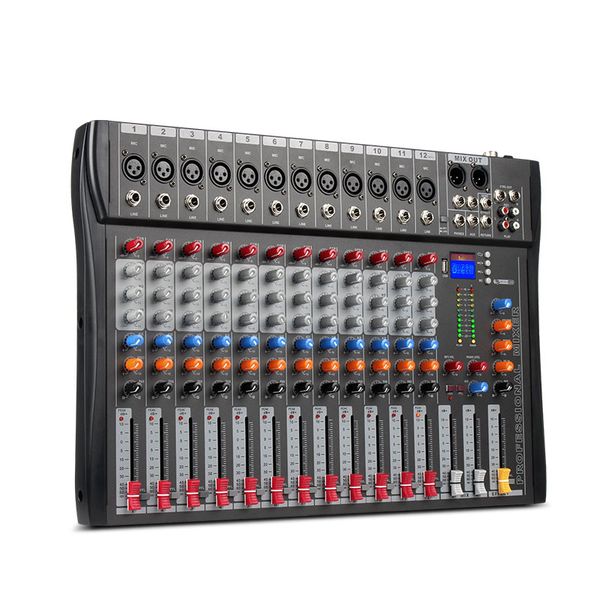 professional 12 channels audio mixer console amplifier with usb for micofone home karaoke speaker dj ktv party stage church show bt pa syste
professional 12 channels audio mixer console amplifier with usb for micofone home karaoke speaker dj ktv party stage church show bt pa syste