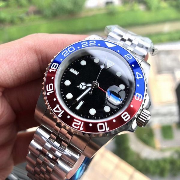 16 styles mens watches luxury aaa watch silver gmt ii-126710 batman 40mm red&blue ceramic bezel men mechanical automatic movement wristwatch, Slivery;brown
16 styles mens watches luxury aaa watch silver gmt ii-126710 batman 40mm red&blue ceramic bezel men mechanical automatic movement wristwatch, Slivery;brown
