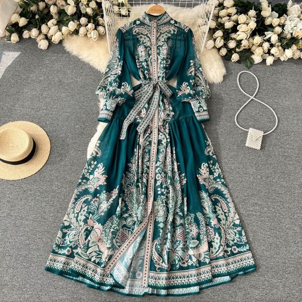 stand neck flower casual dresses print long sleeve robe femme vestidos de mujer elegant single-breasted bandage slim waist dresses 2023, Black;gray
stand neck flower casual dresses print long sleeve robe femme vestidos de mujer elegant single-breasted bandage slim waist dresses 2023, Black;gray