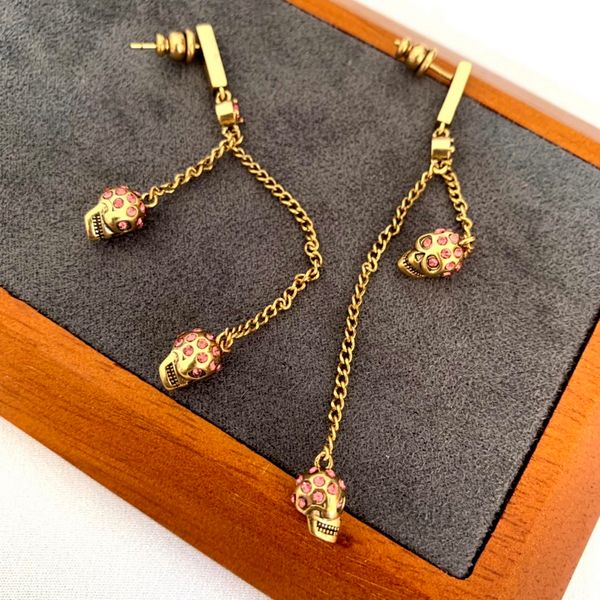 new mq style dangle earring skeleton crown 18k gold plating ladies full diamonds skull pendant earrings ear studs pearl ear cuffs designer j, Silver
new mq style dangle earring skeleton crown 18k gold plating ladies full diamonds skull pendant earrings ear studs pearl ear cuffs designer j, Silver