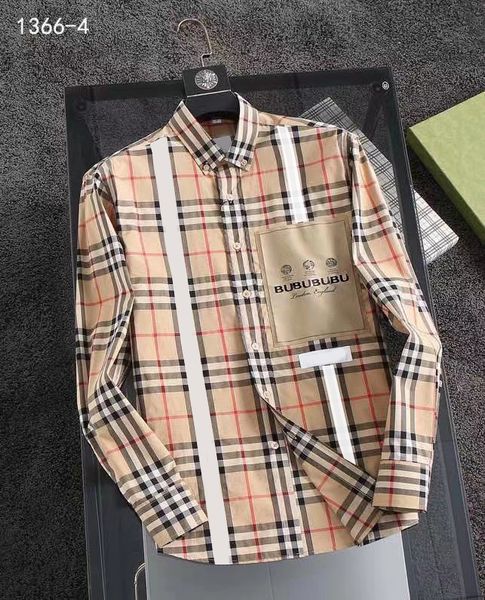men's shirt designer brand spring and autumn new men's plaid shirt fashionable and generous european and american business office, White;black
men's shirt designer brand spring and autumn new men's plaid shirt fashionable and generous european and american business office, White;black