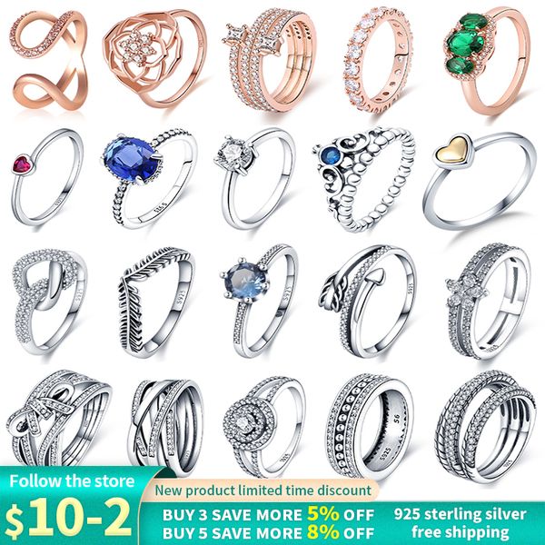 925 silver women fit pandora ring original heart crown fashion rings double zircon luxury jewelry engagement ring anniversary, Slivery;golden
925 silver women fit pandora ring original heart crown fashion rings double zircon luxury jewelry engagement ring anniversary, Slivery;golden