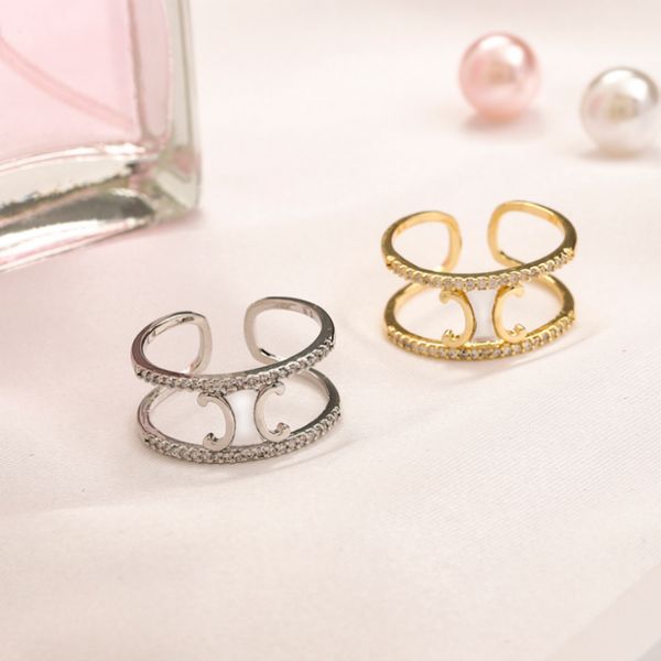 womens rings designer branded rings double openfashion gold plated accessories brands sier jewelry women gifts adjustable, Slivery;golden
womens rings designer branded rings double openfashion gold plated accessories brands sier jewelry women gifts adjustable, Slivery;golden