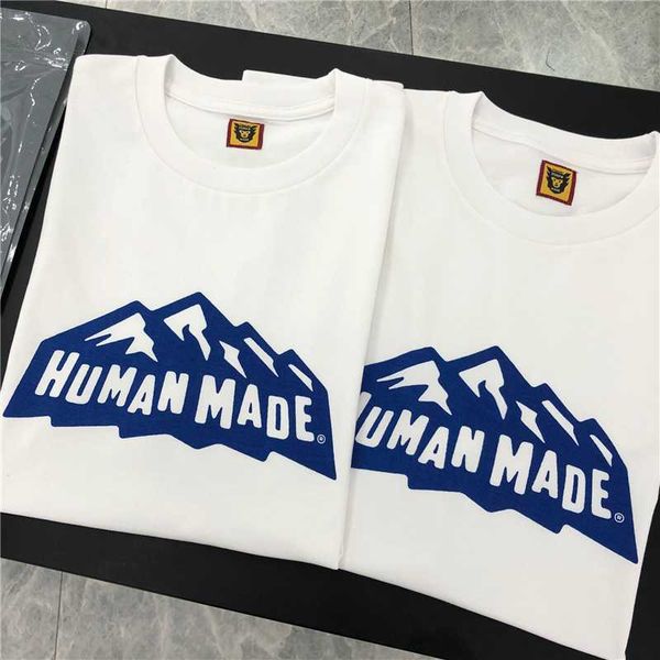 summer new snow mountain human made t-shirt men women 1 1 human made short sleeve t shirt tee 0304, White;black