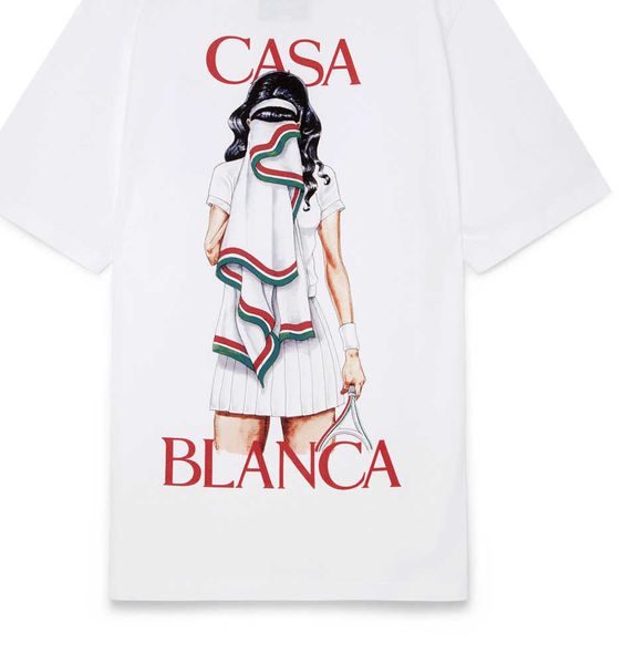 23ss new casablanca designer classic fashion cotton t shirt tennis portrait sicilian men and women lovers hawaiian short sleeve t-shirt, White;black
23ss new casablanca designer classic fashion cotton t shirt tennis portrait sicilian men and women lovers hawaiian short sleeve t-shirt, White;black