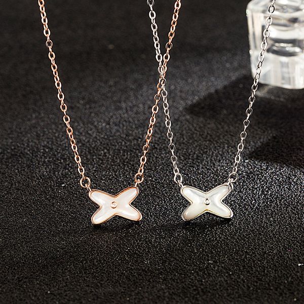 pendant necklaces s925 sterling silver cross and necklace, natural white fritillary mother-daughter style personality with the letters x swe
pendant necklaces s925 sterling silver cross and necklace, natural white fritillary mother-daughter style personality with the letters x swe
